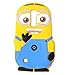 LG K7 / Tribute 5 Case, MobileCentral Cute Minion Soft Silicone Rubber Skin Protective Cover & Stylus Pen