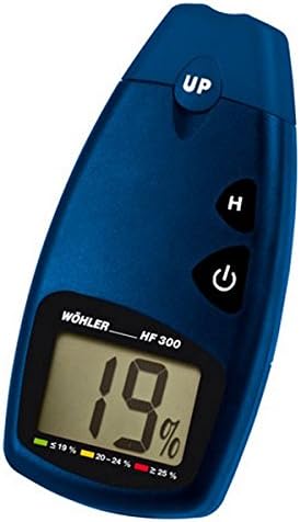 Wohler HF 300 Digital Wood Moisture Meter | Firewood Tester | Large LCD Display | Easy to use