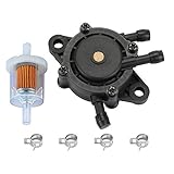 Hipa 49040-2075 Fuel Pump + Fuel Filter for Kawasaki FH680D FH680V FH721D FH721V FH381V FH770D FD731V FX730V FX751V FX801V FX850V Engine Lawn Mower