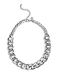 G by GUESS Women's Silver-Tone Oversized Chain Necklace