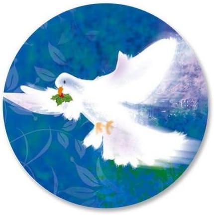 Flight of the Dove Envelope Seals - Set of 144 Self-Adhesive, Flat-Sheet, 1-1/2" Sticker Seals, By Colorful Images
