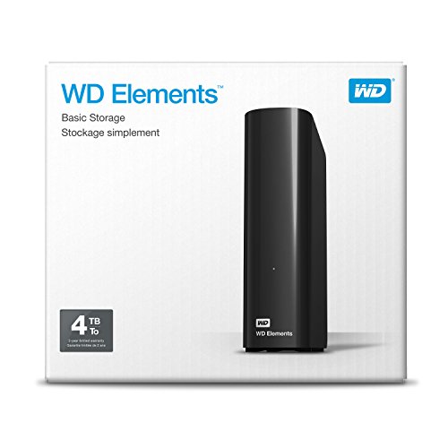 WD 4TB Elements Desktop Hard Drive - USB 3.0 -WDBWLG0040HBK-NESN
