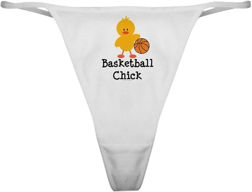 CafePress Basketball Chick Thong Underwear, Funny Womens