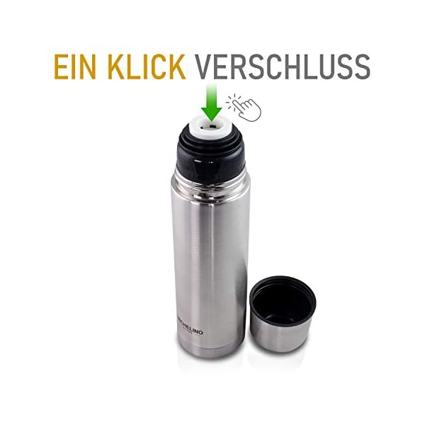 Thermoskanne Vacuum-Isolierfalsche 0,75 Liter Edelstahl BPA-Frei mobiler Kaffeebecher, Tee Kafee Thermosflasche… – Bild 3