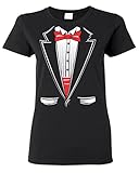 Shop4Ever Tuxedo Funny Women's T-Shirt Funny Shirts