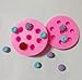 Huaifu Xiaolajiao Blueberry Respberry Molds for Cupcakes Topper Fondant Cake Decorating Ice Cube Baking Tools Chocolate Candy Making Mould 2 packs Icecube Silicone Molds