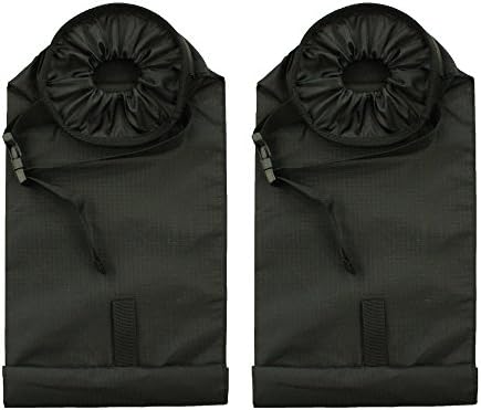 Car Trash Bags, Car Trash Can Washable Leakproof Eco-friendly Seatback Truck Hanging Car Garbage Bags for Travelling, Outdoor, Home and Vehicle Use (BLACK)