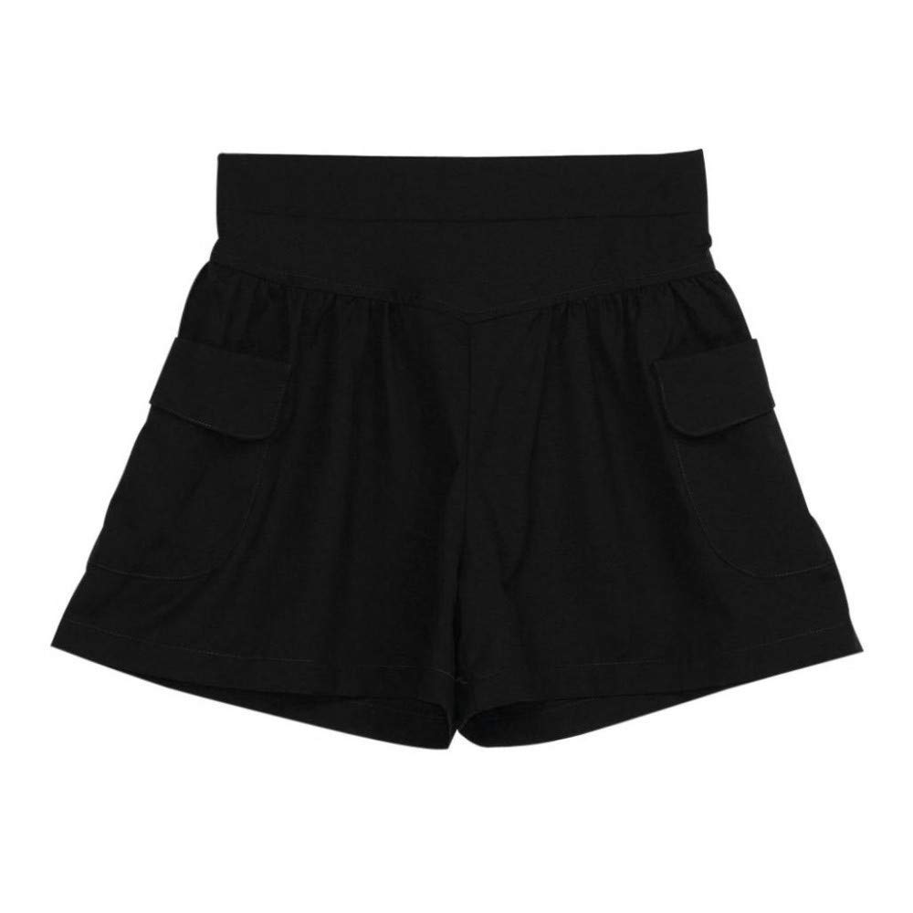 women's plus size elastic waist shorts