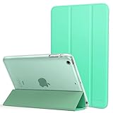 MoKo Case Fit iPad Mini 3/2/1, Slim Lightweight Smart Shell Stand Cover with Translucent Frosted Back Protector Fit Apple iPad Mini 1 / Mini 2 / Mini 3, Mint Green (with Auto Wake/Sleep)