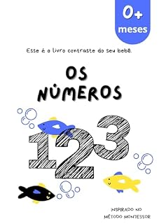 Livro OS NÚMEROS: livro contraste do seu bebê