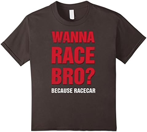 Kids Because Racecar T Shirt 8 Asphalt