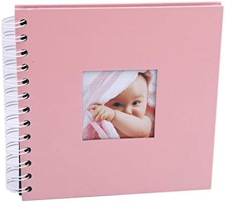 YSINFOD Scrapbook Album Classic Unique Handmade DIY Album For Family Wedding Birthday Travel Children Photo Anniversary Scrapbook,Pink