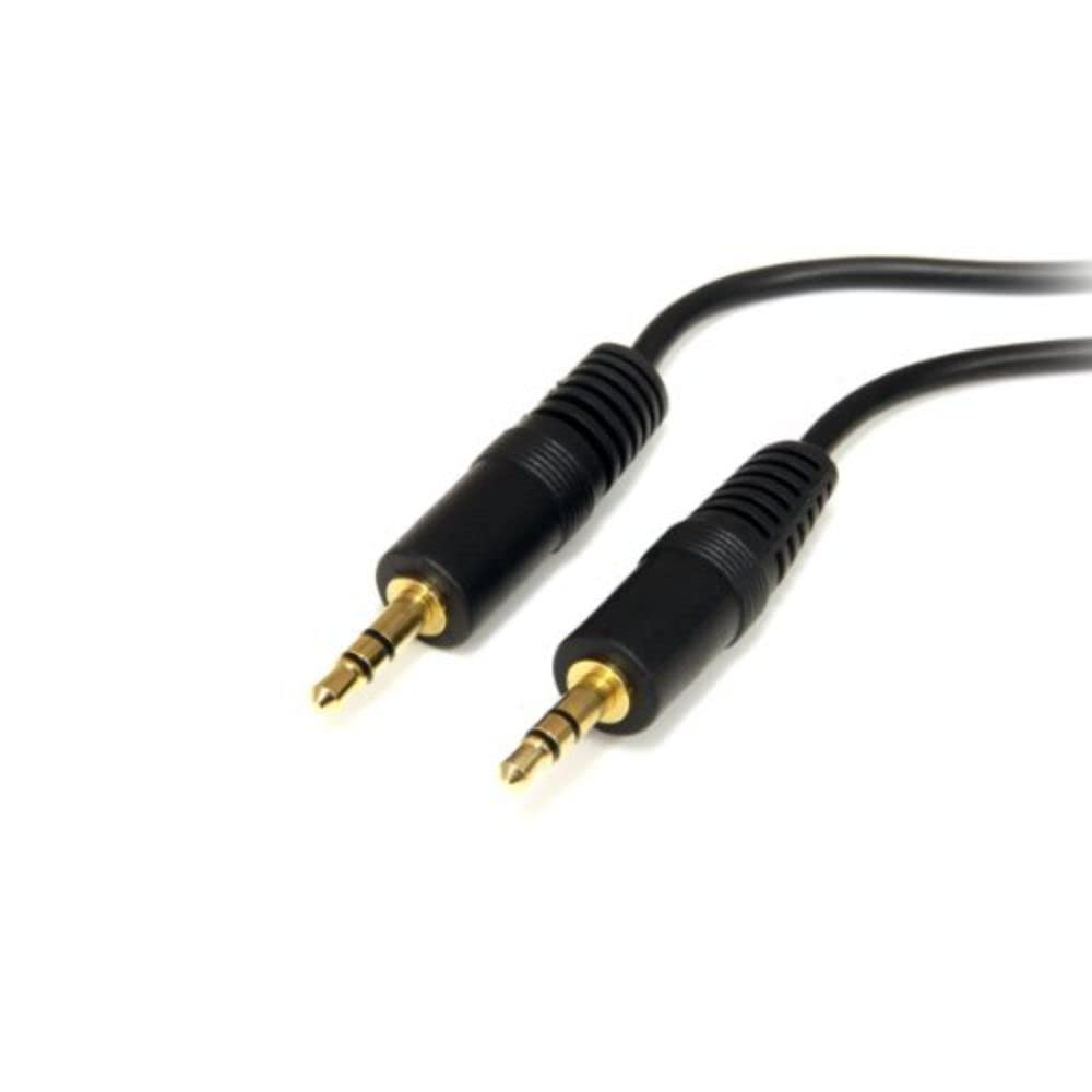 StarTech.com 6 ft. (1.8 m) 3.5mm Audio Cable - 3.5mm Audio Cable - Gold Plated Connectors - Male/Male - Aux Cable (MU6MM)