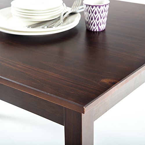 ZINUS Juliet Espresso Wood Dining Table, Table Only, 45 in x 28 in x 29