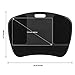 LapGear Laptop Lap Desk - Black - Fits up to 15.6 Inch laptops - Style No. 45492