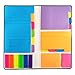 Sticky Notes - Self-Stick Notes Divider Notes 60 Ruled Lined Notes (4x6),48 Dotted Notes (3x4),48 Blank Notes(4x3),48 Orange and Pink,25 per PET Color - 402 pcs Divider Sticky Notes