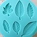 niceeshop(TM) 6 Cavity Leaves Shape Fondant Silicone Cake Molds Decoration Baking Mould,Random Color