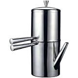 Amazon.com: Cafetera napolitana de 3 tazas de acero inoxidable : Hogar y  Cocina