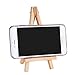 eBoot 12 Pack Mini Wood Display Easel Natural Wood Display Stand for Displaying Small Canvases, Business Cards, Photos, DIY Crafts, Home Decorations (6.25 Inch)