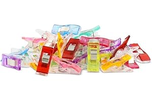 Madam Sew Fabric Clips – 50pcs Small Sewing Clips for Quilting, Fabric Crafts, Patterns & Notions – Sewing Accessories & Tools for DIY Projects & Supplies