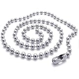 Nickel Plated Ball Chain - (50PACK 
