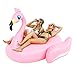 SunDaze Floats Giant 7 Foot Inflatable Pretty In Pink Flamingo Pool Float - Fun Kids Swim Party Toy - Summer Lounge Raft