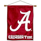 Alabama Crimson Tide A Logo Banner with Hanging Pole