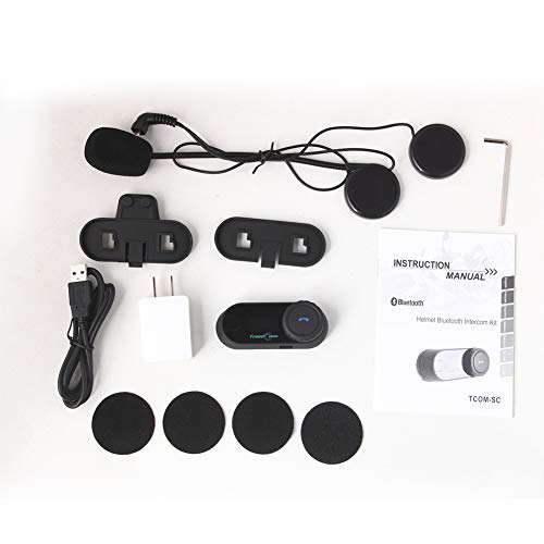 Motorcycle Helmet Communication Systems FreedConn T-COMVB Bluetooth Headset Intercom for Motorbike Skiing