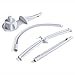 AGPtek 34.6 Inch Baby Crib Mobile Bed Bell Holder Music Box Holder Arm Bracket Baby Bed Stent Set (with Mobile Bell)