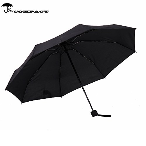 SY COMPACT Travel Umbrella - Lightweight Portable Mini Compact umbrellas-Factory outlet shop (black) - Thumbnail 2