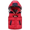 Kindervest winter capuchonvest jongens meisjes donsvest mouwloos winterjas voor 2-6 jaar