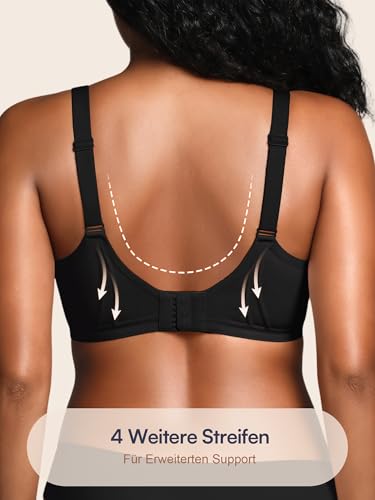 Bra for women without underwire with support, comfortable seamless bralettes, padded, non-wired bustier, comfort T-shirt bras