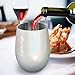HOMFUL 12 oz Wine Tumbler, Double Wall Insulated Wine Glasses, Stainless Steel Stemless Travel Cup with Sealable Lids Perfect for Wine, Coffee, Drinks, Champagne, Cocktails