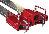 2-Inch Trailer Hitch Receiver for Dual Pallet Forks, Forklift Towing Attachment