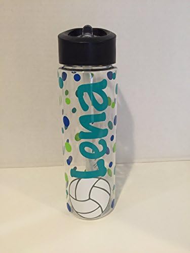 Personalized Volleyball Sport Drink Water Bottle 24 ounce