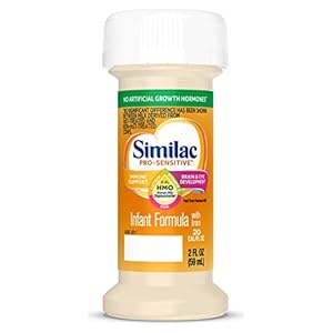 Similac Pro-Sensitive Infant Formula with Iron for Lactose Sensitivity, 48 Count, with 2’-FL HMO for Immune Support, Non…