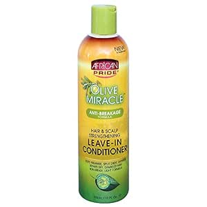 African Pride Olive Miracle Leave-In Conditioner, 12 Ounce (885500048253)