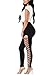 Lovezesent Women's Crisscross Cutout Side High Waist Yoga Active Leggings