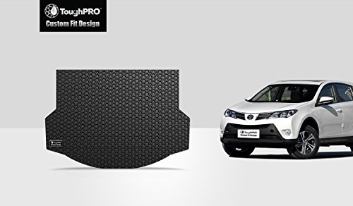 ToughPRO Cargo/Trunk Mat Compatible with Toyota RAV4 - All Weather - Heavy Duty - (Made in USA) - Black Rubber - 2013, 2014, 2015, 2016, 2017, 2018