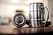 Famous Stainless Steel Beer Mug w/ Bonus Lid, 17oz Dual Wall Air Insulated Beer & Beverage Mug / Coffee Cup - Keep Your Beer Colder & Coffee Hotter Longer - A Mans Mug
