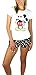 Disney Mickey Mouse Pajama Shirt and Shorts Sleep Set White