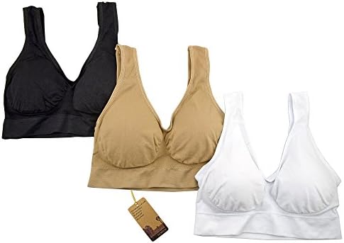 Wirefree Sports Bra Seamless Yoga Bra with Removable Pad Comfort Body Shaping