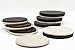 Furniture Movers - 3.5 Inch Width Plastic and Felt Sliders - Protector Moving Pads for Carpet, Hardwood, Linoleum, and Other Hard Surfaces - Set of 8 Included