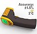 Magicpro Lasergrip Non-contact Digital Laser Infrared Thermometer Temperature Gun -58℉~716℉ (-50℃～380℃), Yellow and Black