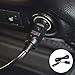 Heavy Duty 12V 24V Cigarette Lighter Extension Cord Cable, 3.5m/12ft Car Charger with Cigarette Lighter Socket Black Car Cigarette Lighter Plug with Light