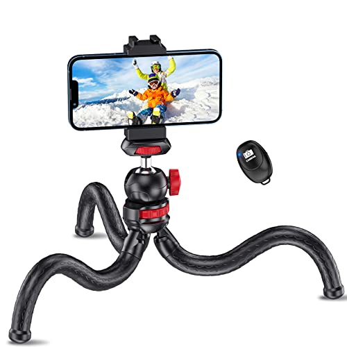 Phone Tripod,Portable Flexible Cell Phone Tripod Stand with