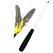 6 Pcs Assorted Feather Cat Interactive Toy,Kany Retractable Wand Rod With 6 Pcs Feather Teaser Cat Catcher - Perfect Teaser for Exercising Kitten and Cat