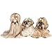 BINGPET 30 Pcs/15 Pairs Dog Hair Bows with Rubber Band Cute Plaid Bowknot Topknot Pet Grooming Dog Hair Accessories