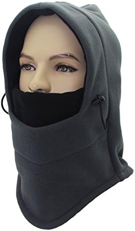 Cuca Dunna Fleece Double Layers Thicken Warm Balaclava Windproof Full Face Hood Winter Ski Mask Cover Beanie CS Hat Snowboarding Cap