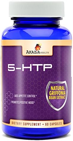 5HTP 200mg Time Release Appetite Suppressant and Control for Weight Loss Pills, Stress Relief and Mood Support Griffonia Simplicifolia Bean Extract 60caps